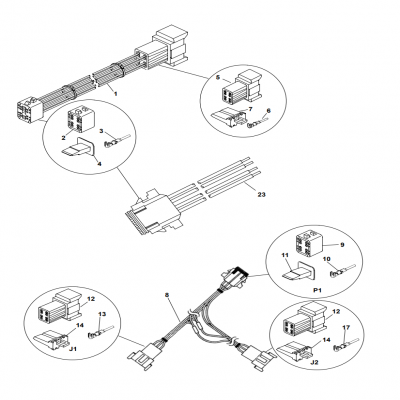 Wiring Harnesses“40MDDCA,”“55MDDCB ,”“65MDDCC,”“80MDDCD,”“99MDDCE,”“40MDDCF,”“50MDDCG,”“65MDDCH,”“