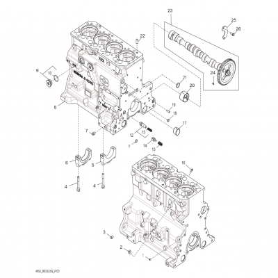 Group 46: Cylinder Block, continued  第46組：氣缸體，“GM93289,”“GM93285,”“GM91650,”“GM85414,”“GM85412,”“GM85410,”“GM51613,”