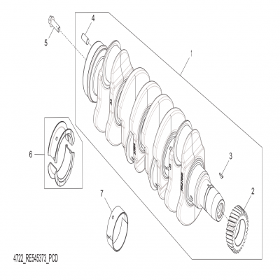 Group 47: Crankshaft, continued  第47組：曲軸，“GM93289,”“GM93285,”“GM91650,”“GM85414,”“GM85412,”“GM85410,”“GM51613,”&ldqu