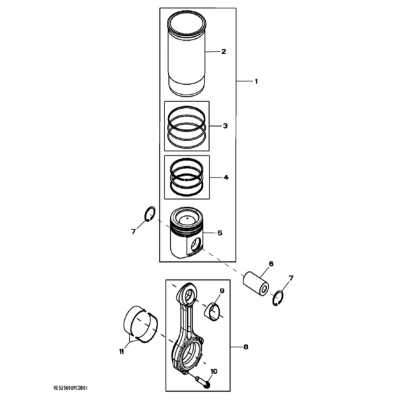 Group 48: Piston and Connecting Rod, continued  第48組：活塞和連桿，&ldquo;GM93289,&rdquo;&ldquo;GM93285,&rdquo;&ldquo;GM91650,&rdquo;&ldquo;GM85414,&rdquo;&ldquo;GM85412,&a