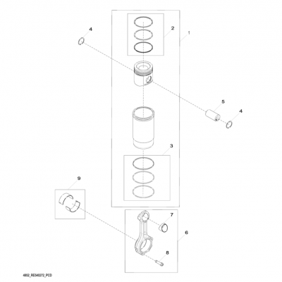 Group 48: Piston and Connecting Rod, continued  第48組：活塞和連桿，“GM93289,”“GM93285,”“GM91650,”“GM85414,”“GM85412,”“GM85410,”“GM