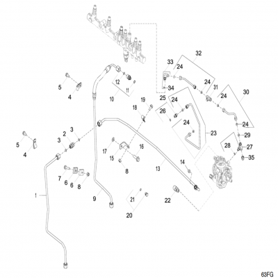 Group 63: Low Pressure Fuel Line, continued  第63組：低壓燃油管路，&amp;amp;amp;amp;ldquo;GM93289,&amp;amp;amp;amp;rdquo;&amp;amp;amp;amp;ldquo;GM93285,&amp;amp;amp;amp;rdquo;&amp;amp;amp;am